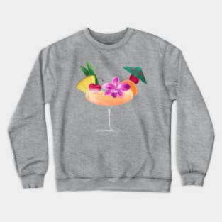 Tropical Cocktail Crewneck Sweatshirt